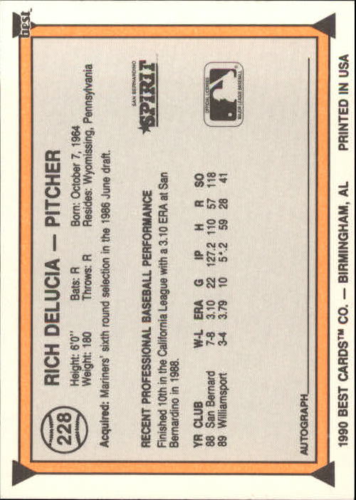 A4162 - You Pick 10+ FREE SHIP 1990 Best BB Minor League Card #s 201-324