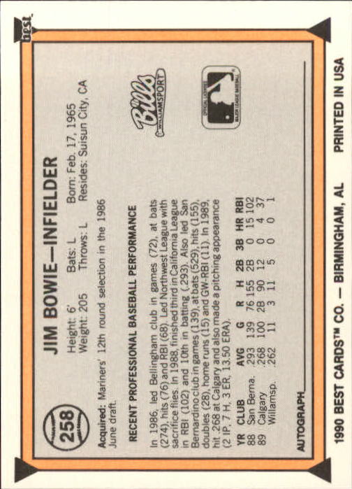 A4162 - You Pick 10+ FREE SHIP 1990 Best BB Minor League Card #s 201-324