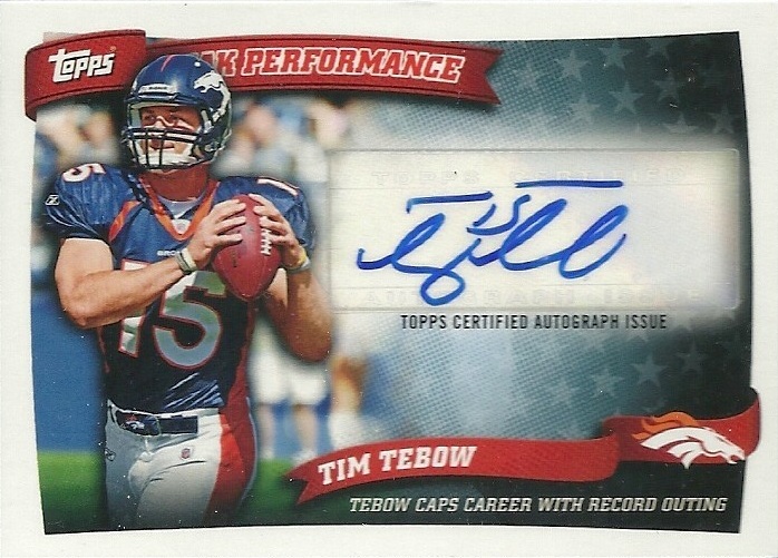 Tim Tebow Gets His Own 15-card Insert Set in the Upcoming 2012 Prestige  Football – The Knight's Lance