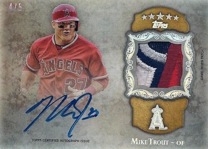 2013 Mike Trout Game Worn Los Angeles Angels Throwback Jersey with