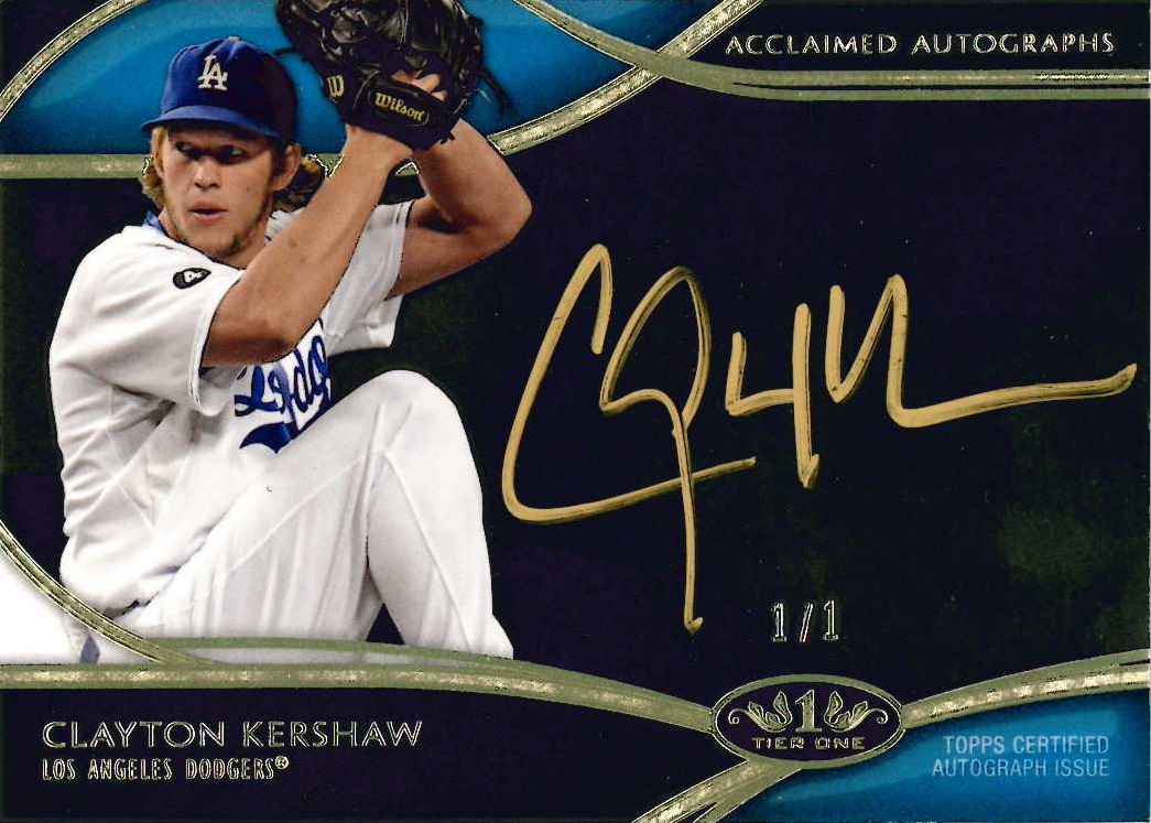 Dodgers Clayton Kershaw Authentic Signed White Majestic Framed