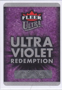 UV Redemption Card