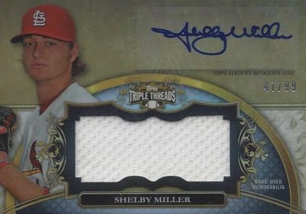 Shelby Miller Rookie Card 2010 Bowman Platinum Prospects