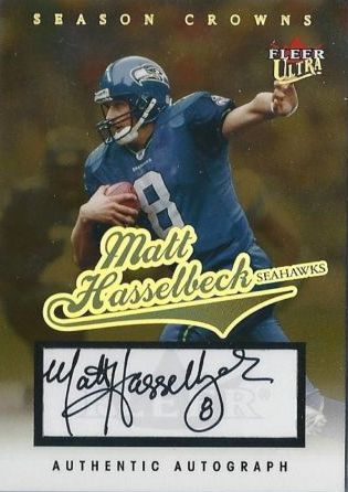 Seattle Seahawks Matt Hasselbeck Autographed Signed Jersey Bas