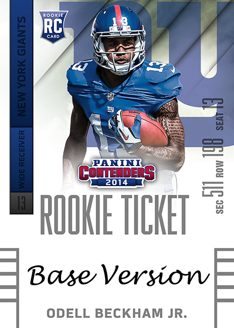 : 2014 Panini Contenders Football Season Ticket #58