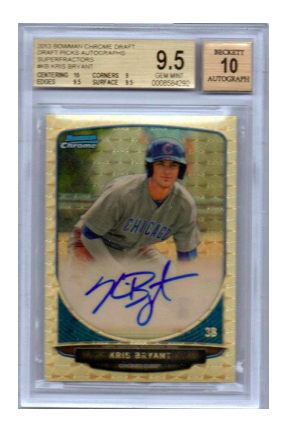 Lids Kris Bryant Chicago Cubs Autographed 2014 Bowman Prospects