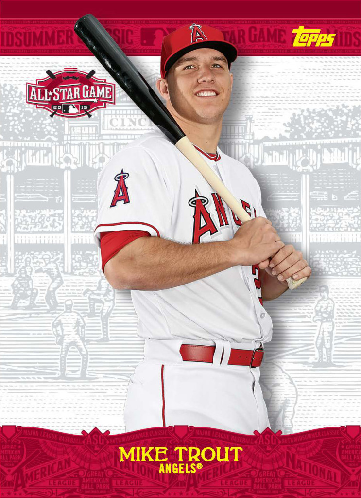 2015 Topps Update All-star Game Mike Trout 