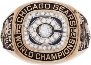 1985 Chicago Bears Super Bowl XX Championship Ring Presented to William Refrigerator Perry $203,150 Image courtesy Heritage Auctions, HA
