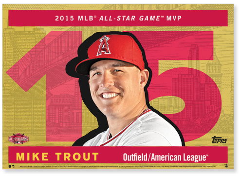 2015 Topps Update All-star Game Mike Trout 