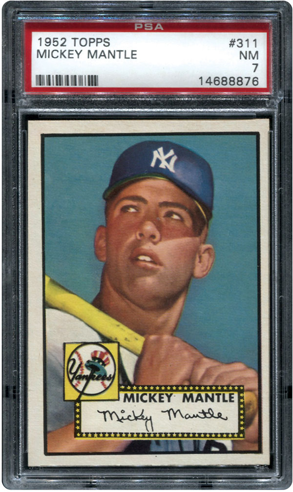 Mickey Mantle Topps Cards Visual Guide: 1952 to 1969, Checklist, Info