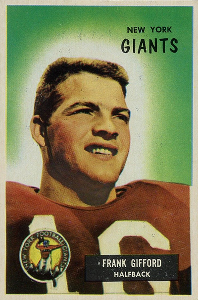 : 1959 Topps # 20 Frank Gifford New York Giants-FB (Football  Card) EX Giants-FB USC : Collectibles & Fine Art