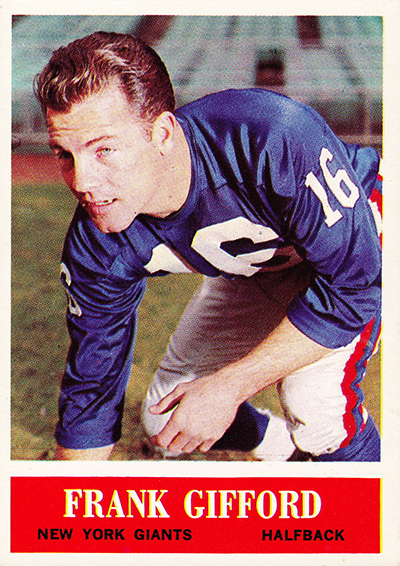 1963T Frank Gifford New Your Giants – RetroCards