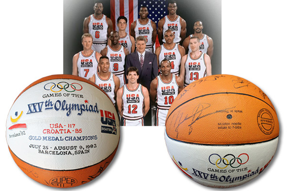 Lot Detail - 1992 MAGIC JOHNSON USA BASKETBALL OLYMPIC DREAM TEAM