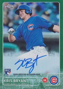 2015 TCH BB Rookie Auto Green Kris Bryant