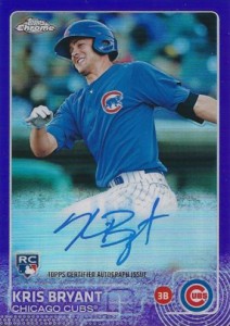 2015 TCH BB Rookie Auto Purple Kris Bryant