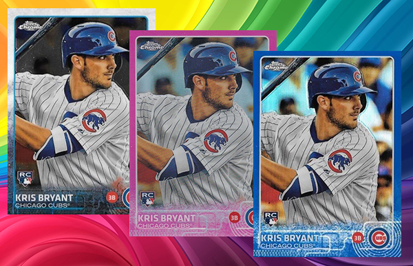 Here's what the 2015 Topps Chrome Baseball Refractor rainbow looks like -  Beckett News