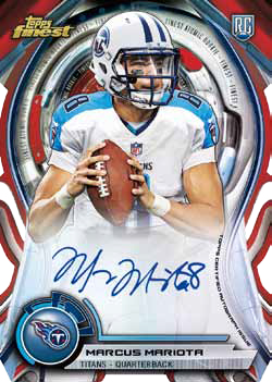 2015 Topps Finest Football Red Atomic Refractor Die-Cut Autograph