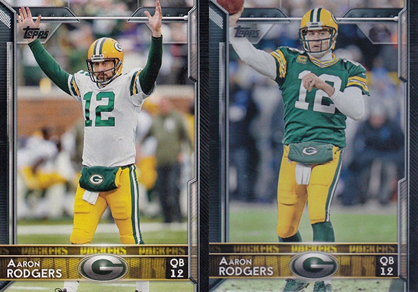 2015 Topps Football Variations 1 Aaron Rogers