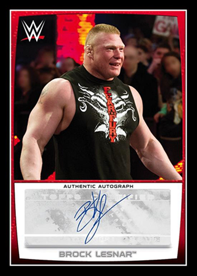 Signed WWE BROCK LESNAR #5 Reprint FREE DELIVERY Photo A5 Mounted Print 