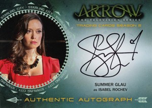 Arrow Season 2 Autographs Summer Glau Isabel