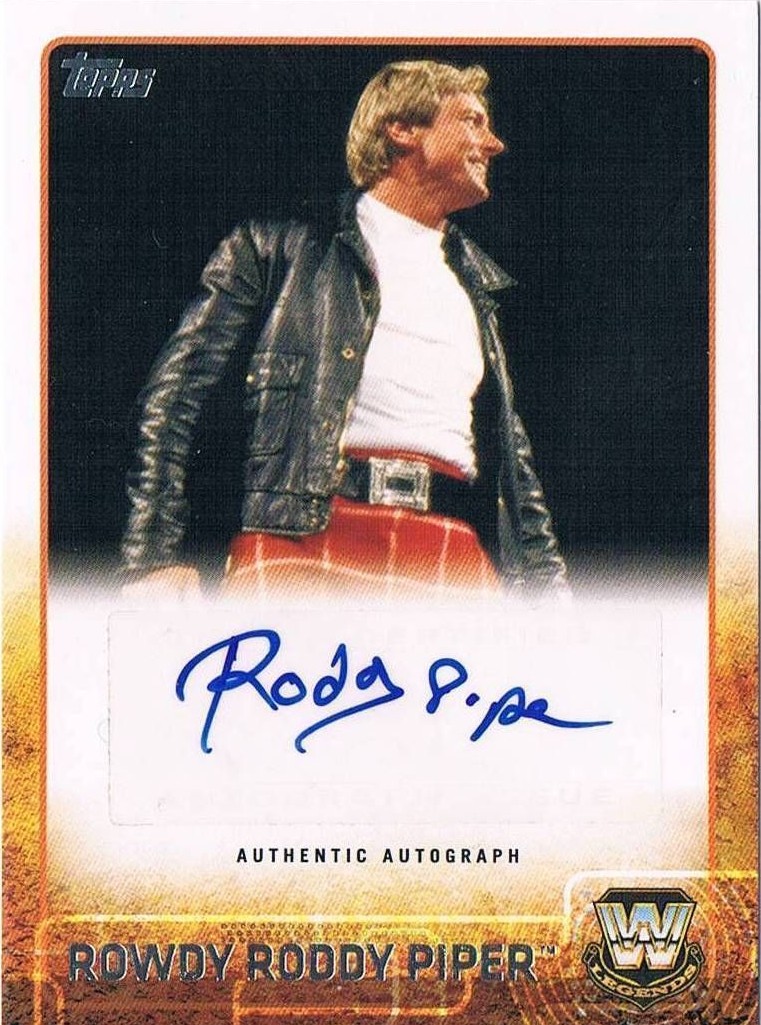 Rowdy roddy piper on sale signed card