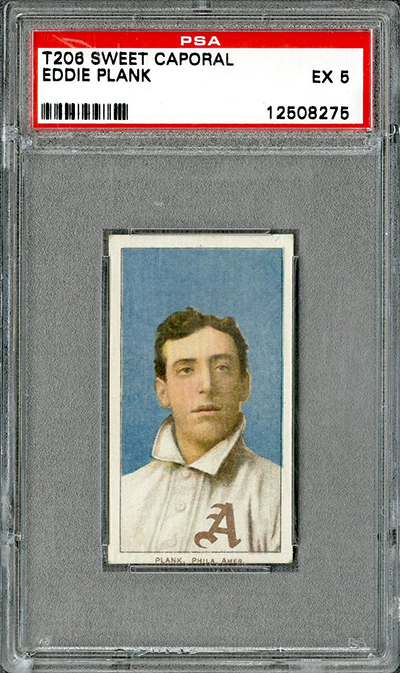 T206 Sweet Caporal Eddie Plank PSA 5