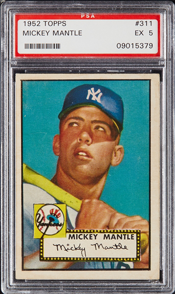 Mickey Mantle Autographed 1951 Bowman Rookie Card #253 PSA VG-EX 4 Auto  Grade 10 PSA/DNA