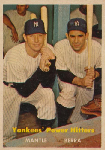 1957 Topps Mickey Mantle Yogi Berra