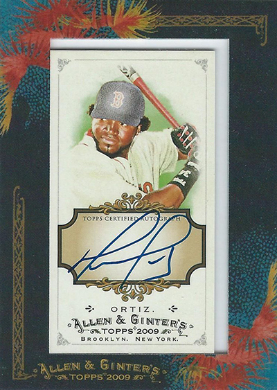 2009 Topps Allen & Ginter Autographs David Ortiz