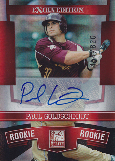 Paul Goldschmidt Autographed Player Card