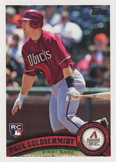 Paul Goldschmidt cards - 2011 Topps Update RC