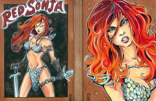 2015 Breygent Women of Dynamite Sketch Books Helga Wojik Vampirella