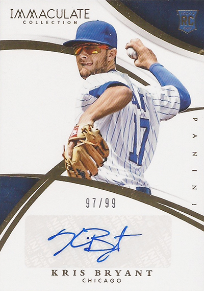 2015 Immaculate Collection Kris Bryant RC