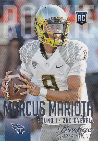 Marcus Mariota 2015 TOPPS VALOR ROOKIE RC PATCH #D /25