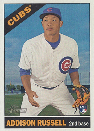 2015 Topps Update SP Photo Variation Addison Russell #US220.2 Rookie RC
