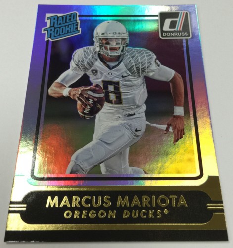 2015 Donruss Football wrapper redemption Marcus Mariota