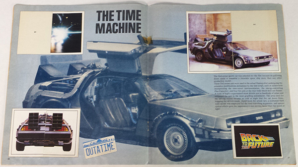 1985 Panini Back to the Future Stickers Car