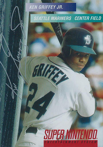 Super Nintendo Ken Griffey Jr Major League Baseball