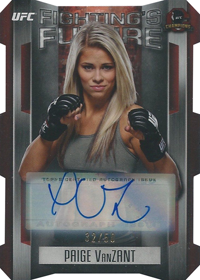 2015 outlets Topps UFC Champions Fightings Future Autograph Paige VanZant 39/50