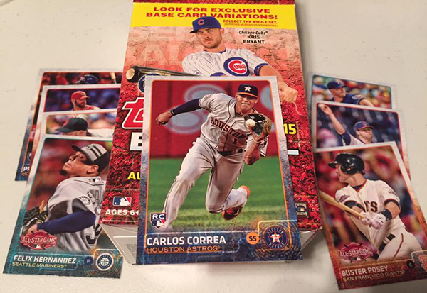 2015 Topps Update Series Baseball No Logo Parallels