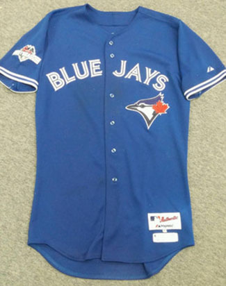 Jose Bautista 2015 ALDS Game 5 Game-Used Jersey Front