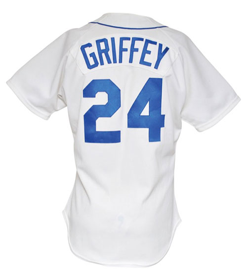 1998 Ken Griffey Jr. Game Worn Jersey, Undershirt & Batting Gloves., Lot  #81423