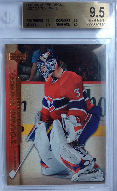 2007-08 UD YG Carey Price BGS 9-5