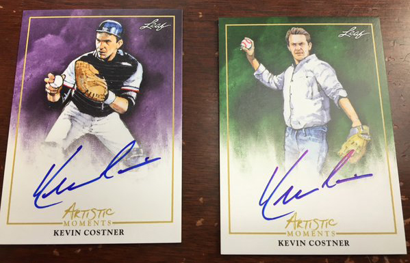 2015 Leaf Trinity Baseball Kevin Costner Autographs