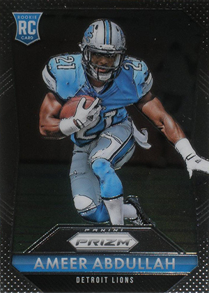 Ameer Abdullah 2015 Rookies & Stars Rookie Jersey Relic Swatch #RJ9 Lions RC