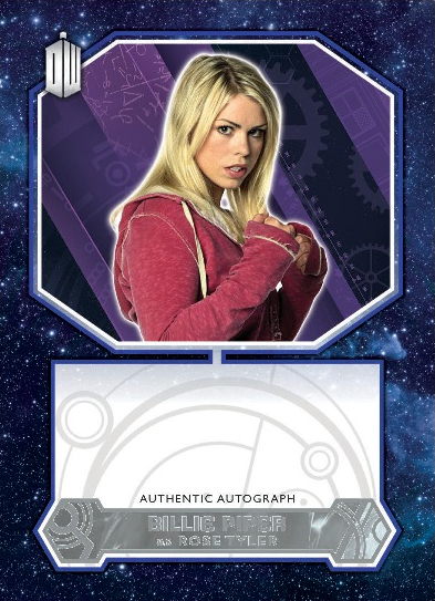 2015 T Doctor Who Autographs Billie Piper Mock-Up