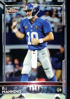 2015 Topps Super Bowl 50 Parallel #155 Eli Manning