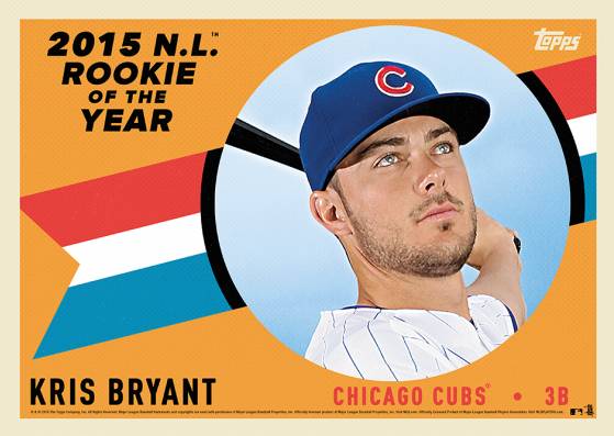 Cubs 3B Kris Bryant wins NL Rookie of the Year unanimously 