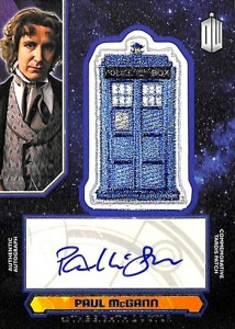 2015 Topps Doctor Who Tardis Patch Signed McGann