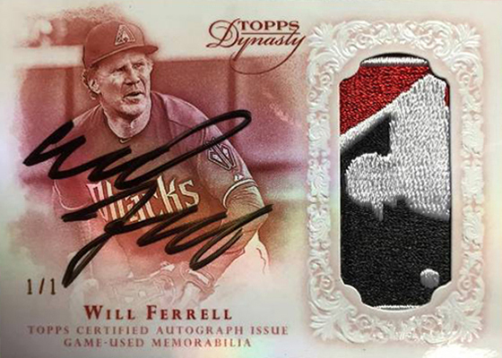 2015 Topps Dynasty Will Ferrell Autographed Logoman